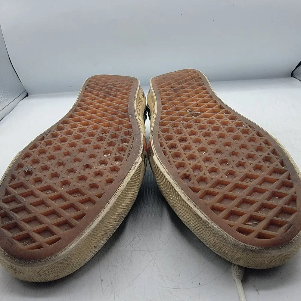 Vans Vault OG Era Paisley Green Womens 7.5 Sneaker Shoes California Beach